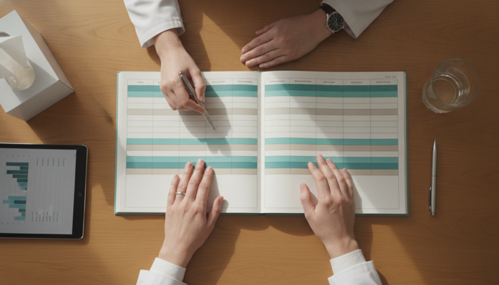 Clinician and patient planning intermittent FMLA for mental health treatment
